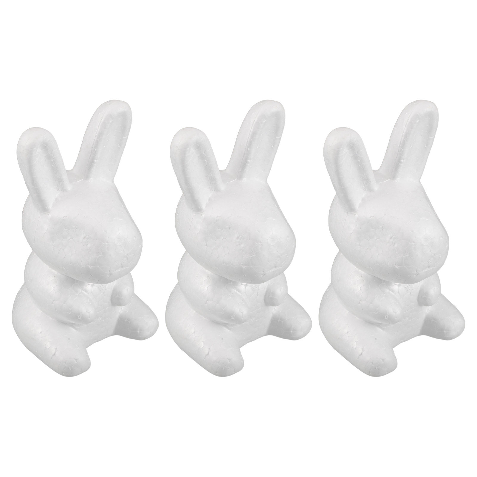 Wedding Event Supply - 3Pcs Foam Bunny Decoration White Blank