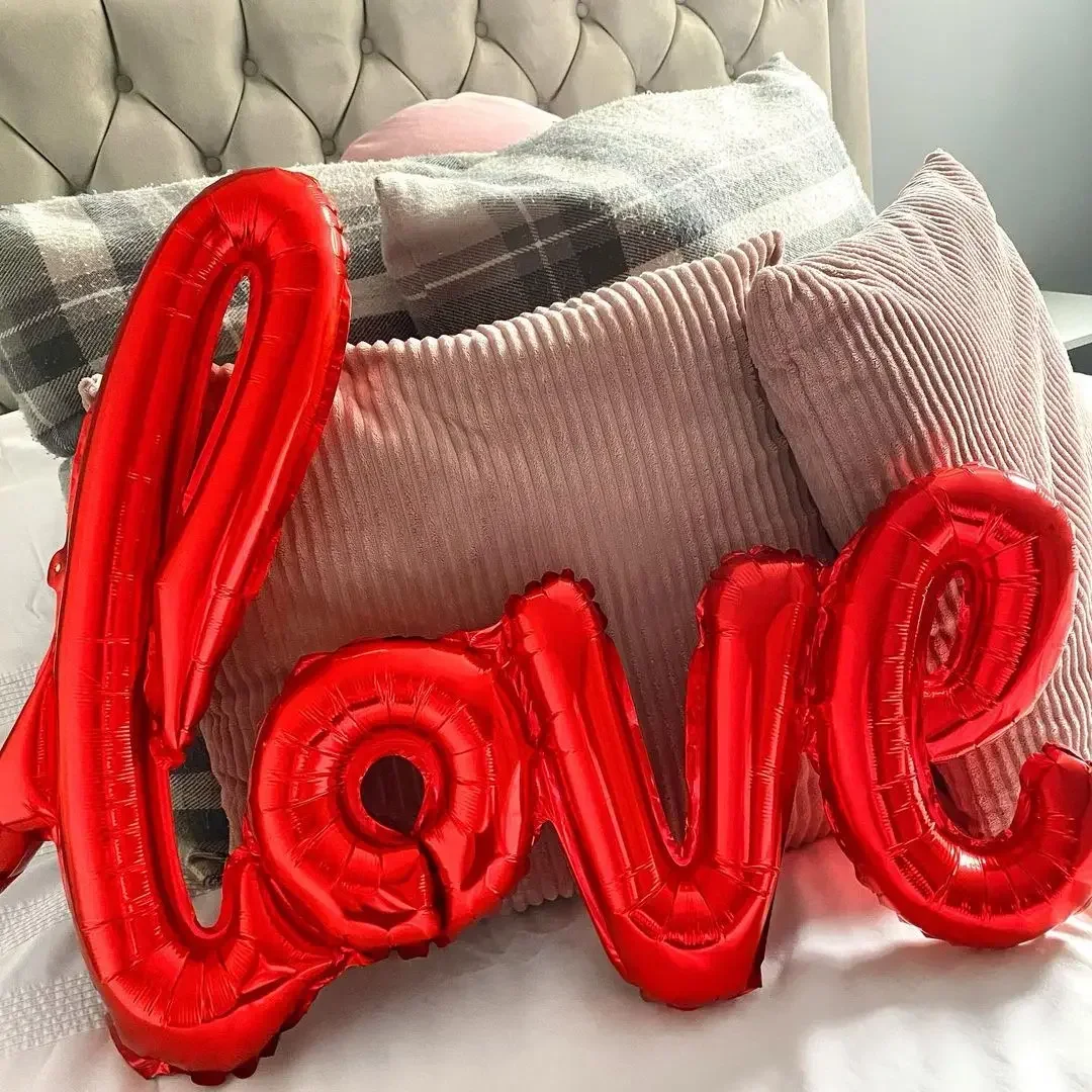 1pc Small Love Letter Foil Bal - Wedding Qq ulasan dan harga