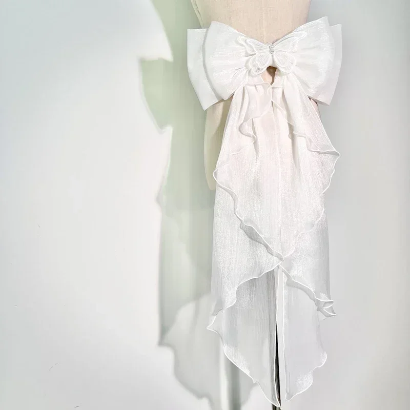 Trailing Bow Shiny Silk Double - Wedding Dress Supply ulasan dan harga