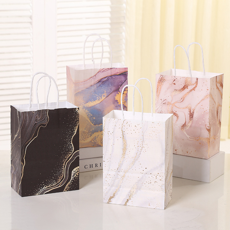 5Pcs Marble Design Kraft Paper - Wedding Supply List ulasan dan harga