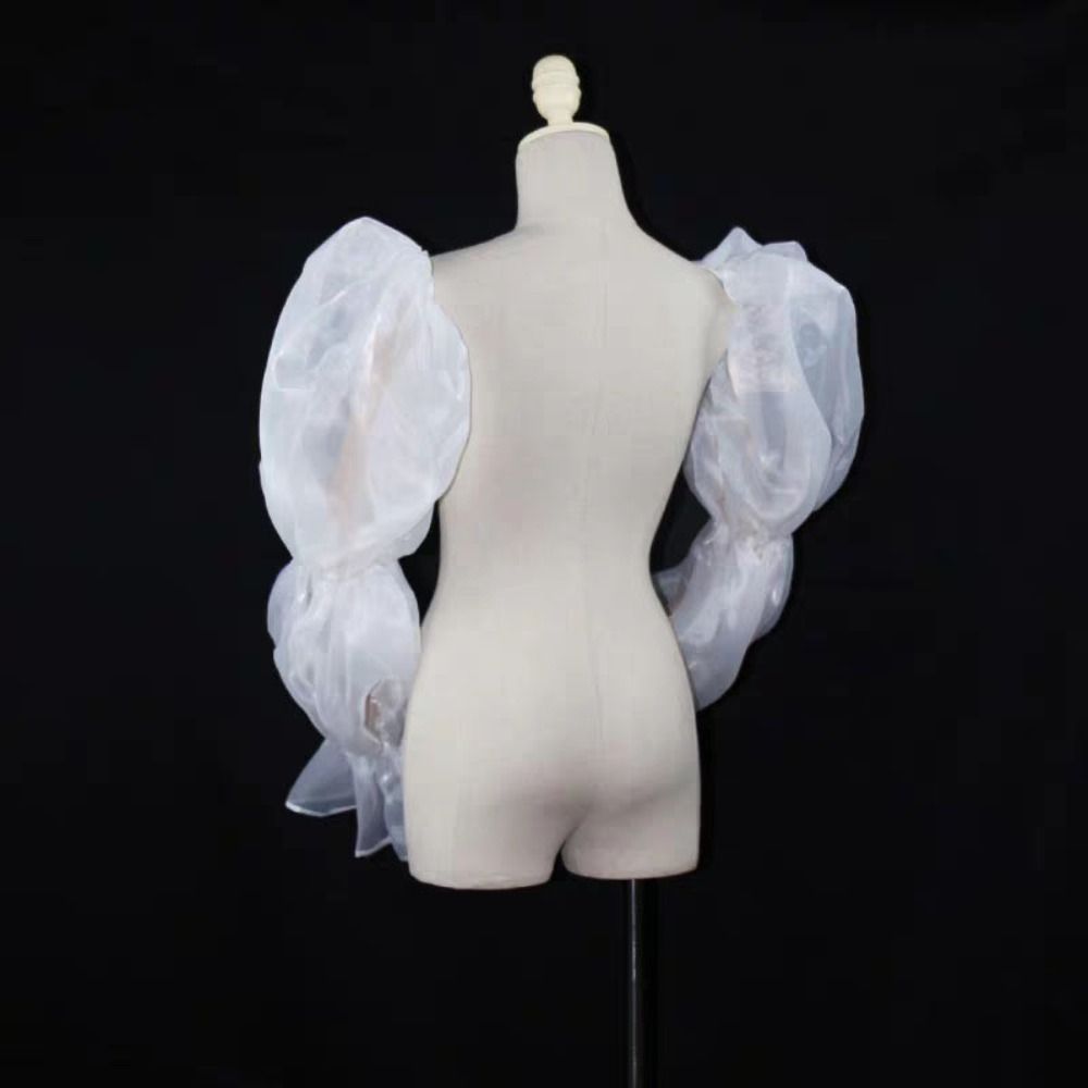 Elegant Puff Wedding Arm Sleev - Wedding Dress Supply ulasan dan harga