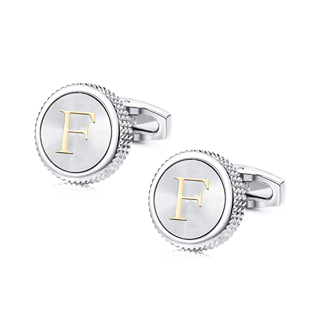 Round 26 Letters A-Z Cufflinks - Wedding Z ulasan dan harga