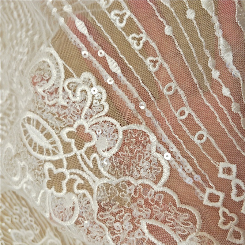 New Striped Lace Embroidery Se - Wedding Dress Supply ulasan dan harga