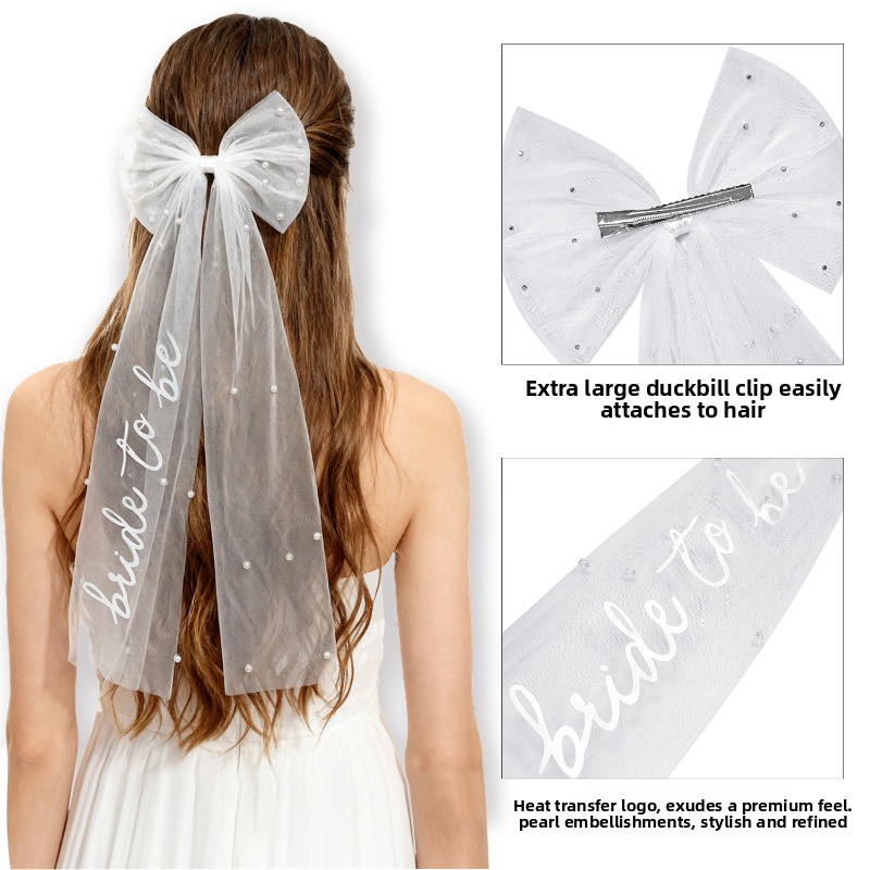 Bride To Be Bow Veil - Bachelo - Wedding Supply List ulasan dan harga