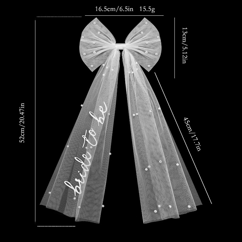 Bride To Be Bow Veil - Bachelo - Wedding Supply List ulasan dan harga