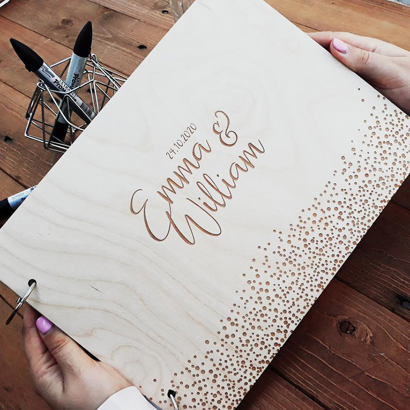 Personalized Wedding Guestbook - Wedding Supply List ulasan dan harga