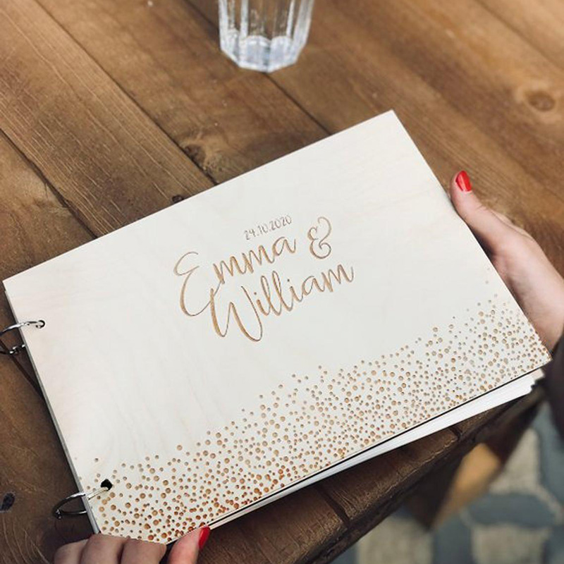 Personalized Wedding Guestbook - Wedding Supply List ulasan dan harga