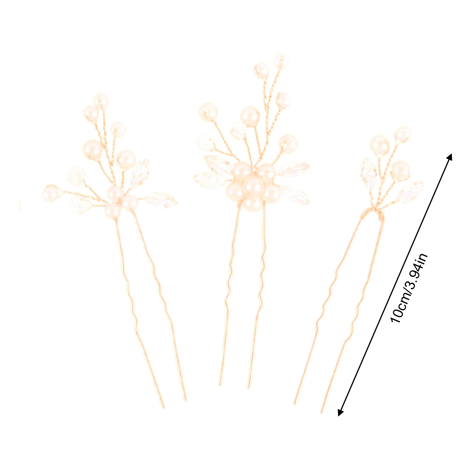 3pcs Bride Hairpin Trendy Hair - Wedding Supply List ulasan dan harga