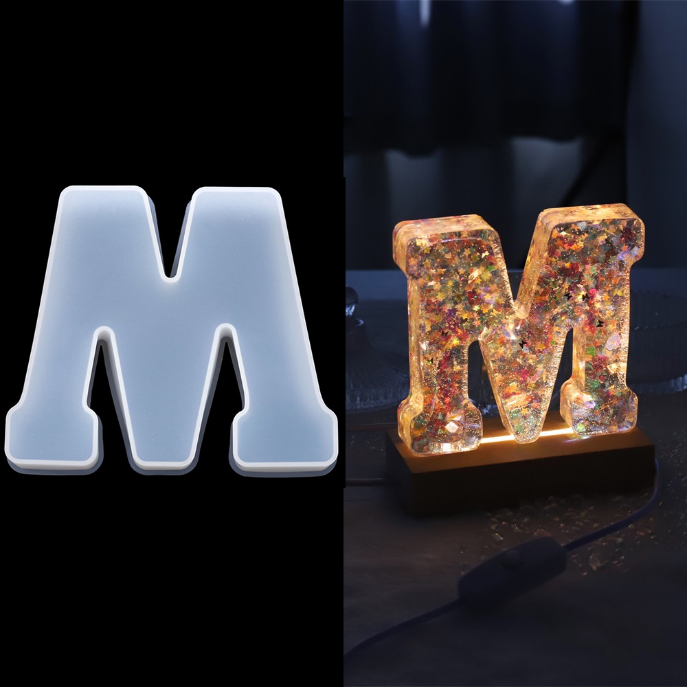 3Sizes A to Z Letter Silicone  - Wedding Z ulasan dan harga