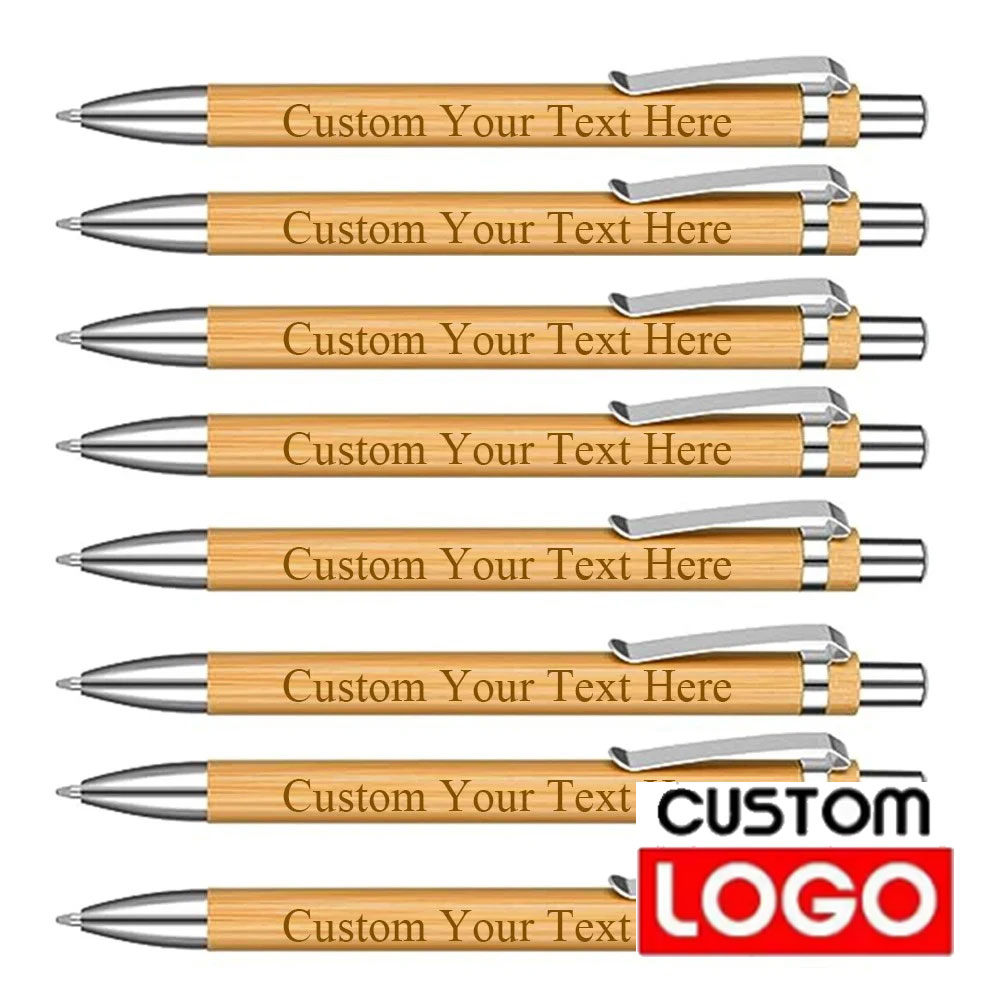 200-20Pcs Bamboo Pen Custom Lo - Wedding Supply List ulasan dan harga
