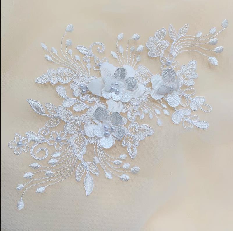 Pearl Lace Border Line, 3D Mir - Wedding Supply Online ulasan dan harga