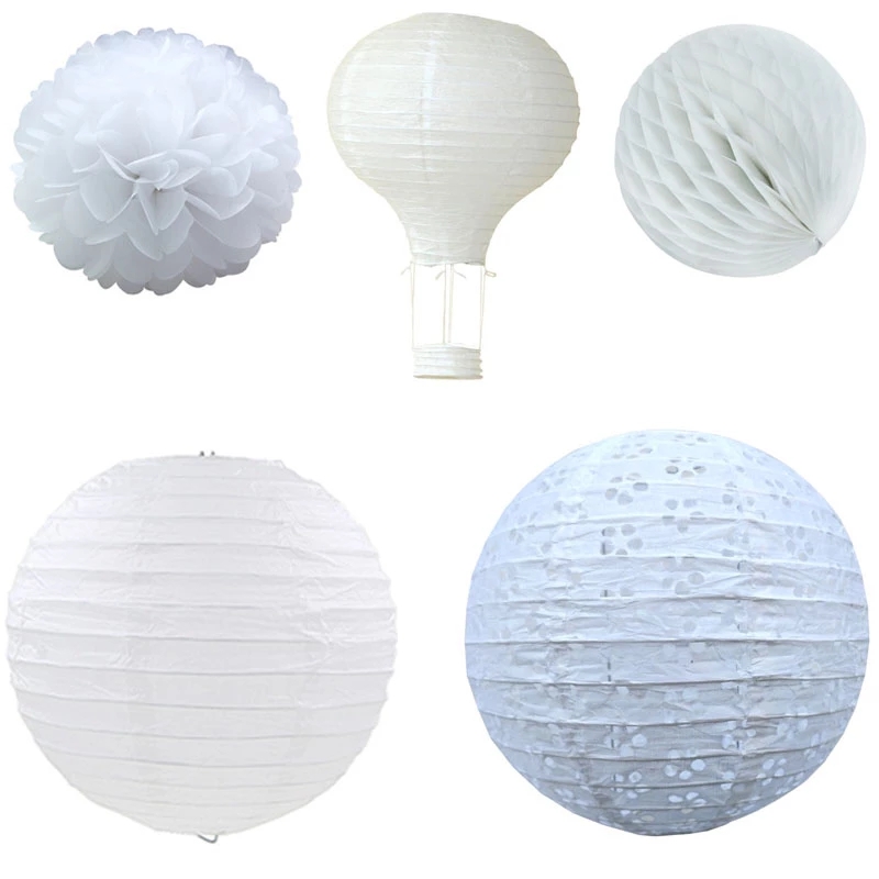 1pc White series Chinese paper - Wedding Event Supply ulasan dan harga