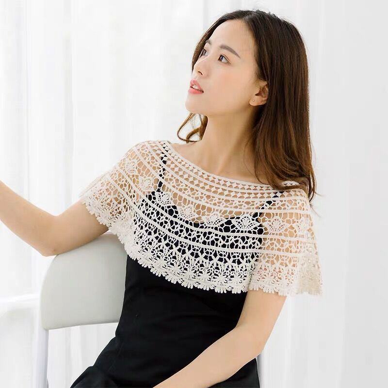Women Knit Hollow Out Shawl Wr - Wedding Dress Supply ulasan dan harga