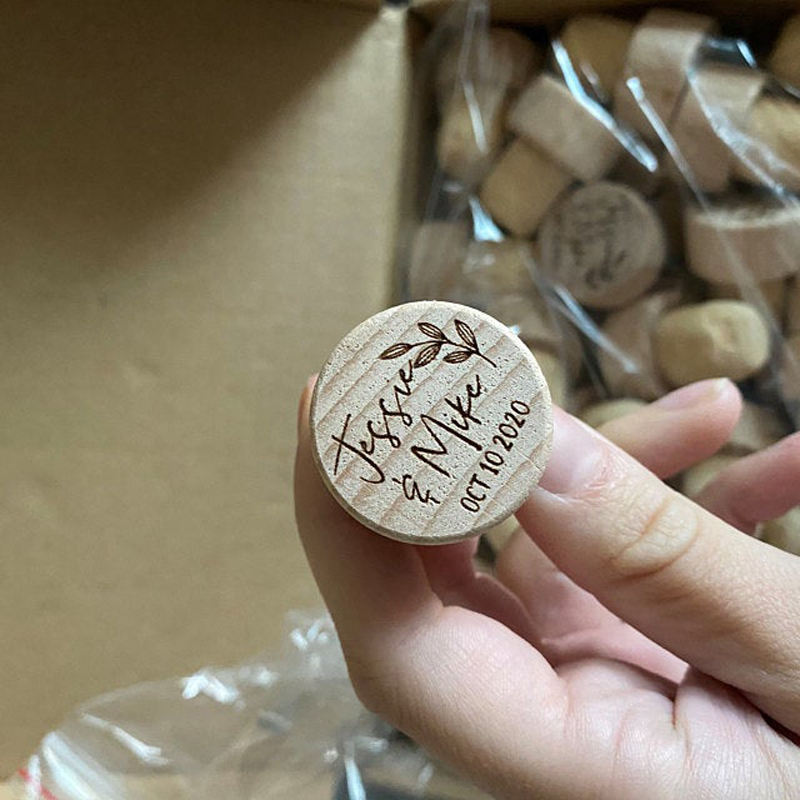 Customized Wood Wine Stopper W - Wedding Supply List ulasan dan harga
