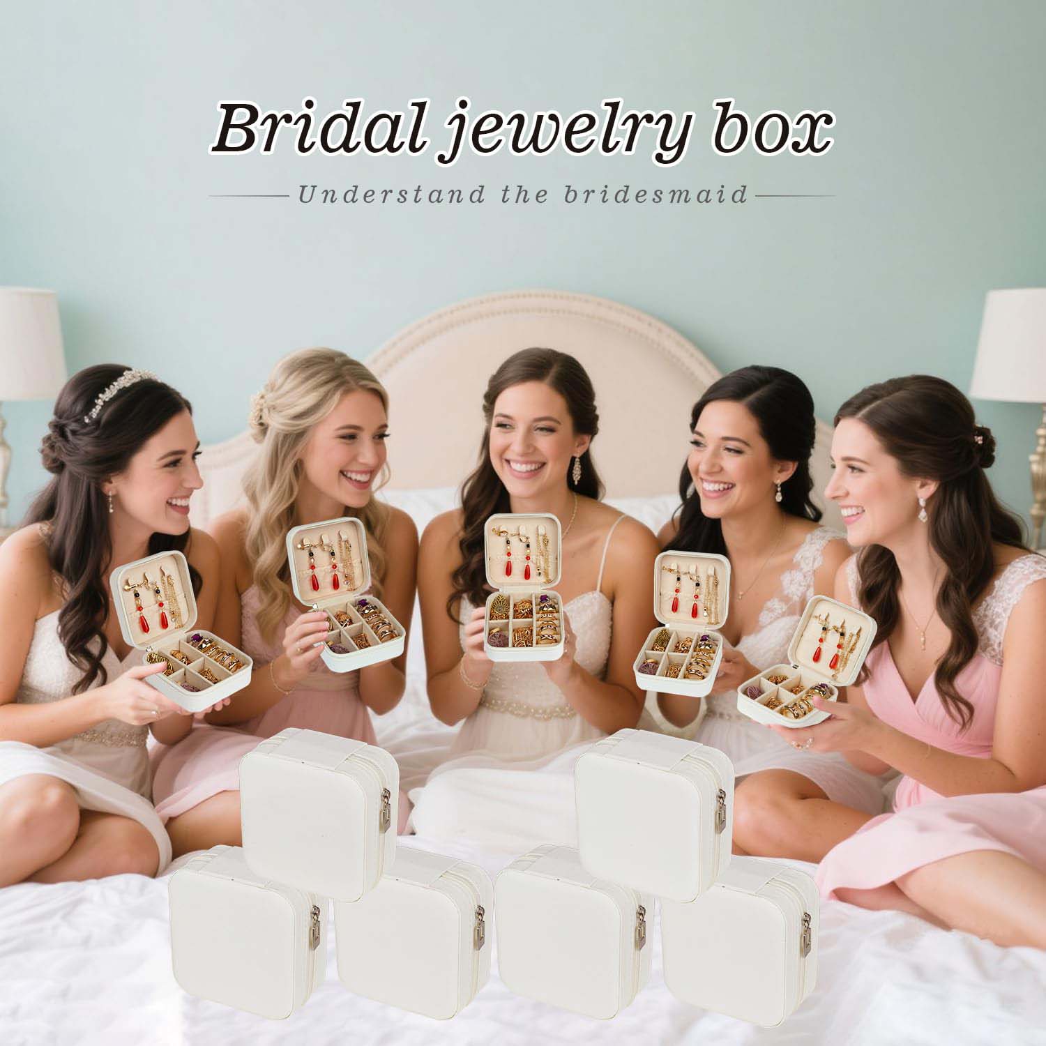 6-50pcs Travel Jewelry Case Br - Wedding Supply List ulasan dan harga