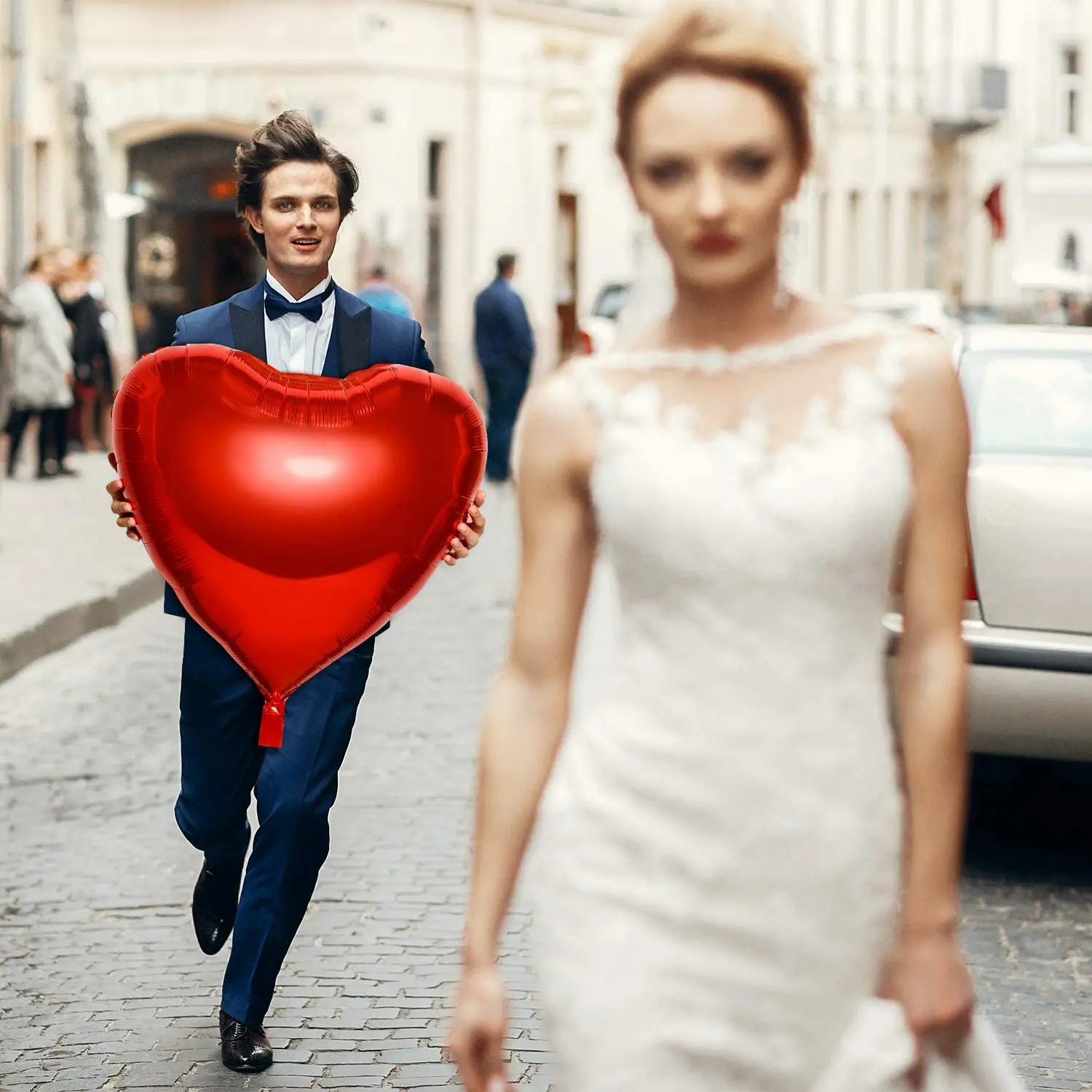 1/2pcs 36 inches Heart balloon - Wedding Qq ulasan dan harga