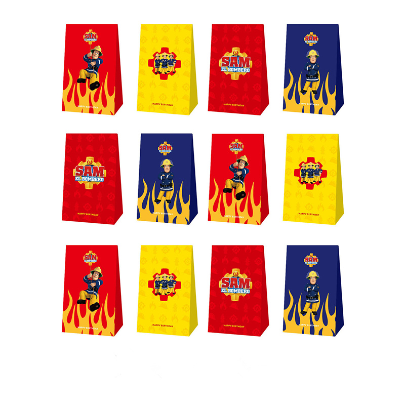 12pcs Fireman Sam Candy Bags P - Wedding Event Supply ulasan dan harga