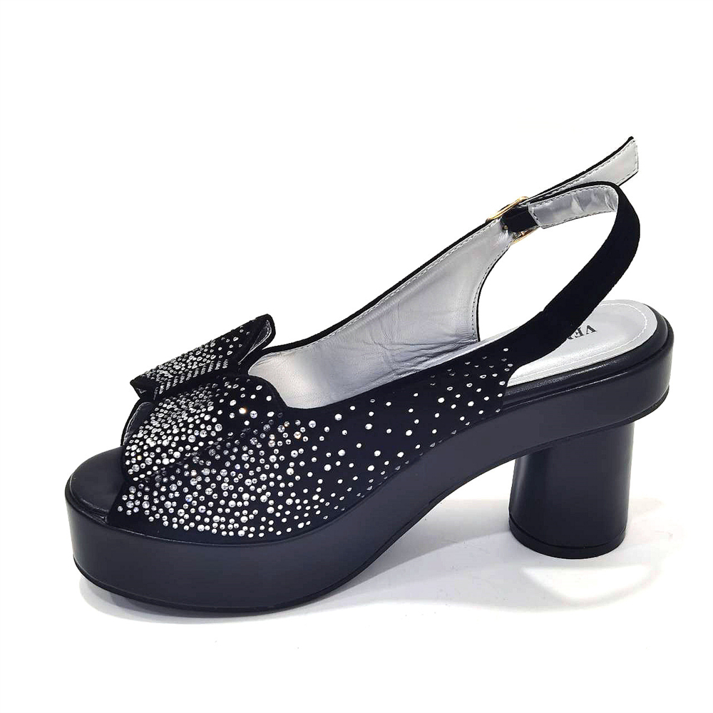 Women's Elegant Black Chunky H - Wedding Packaging ulasan dan harga
