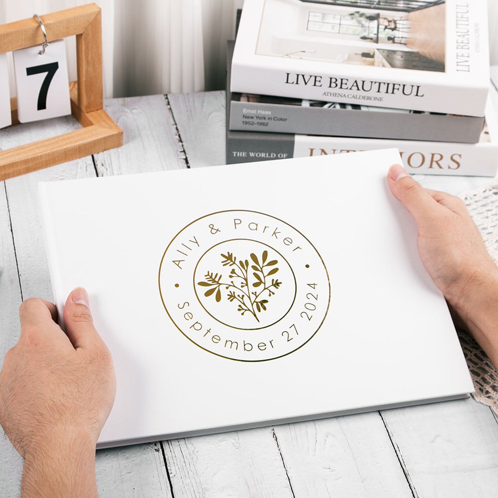 Custom Wedding Guestbook Perso - Wedding Supply List ulasan dan harga